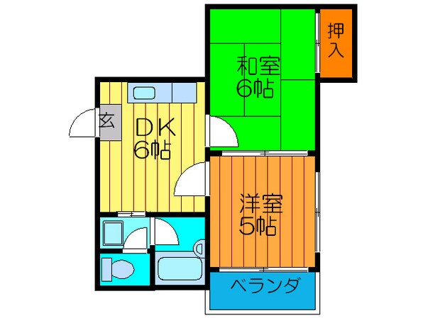 グレイスフルハイム大和の物件間取画像